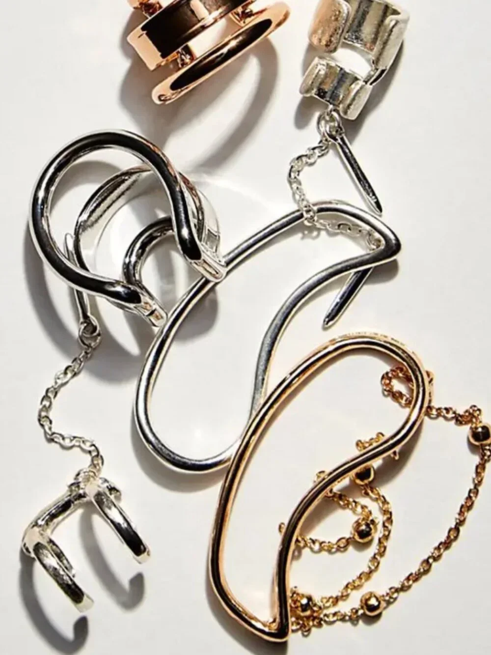 NWT Free People Ginny Ear Cuff in Gold